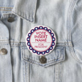 Große Wahlkampagne mit 3 Zoll Wahlknopf Button (Beispiel)