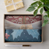 Große Wald-Maus & Florals Dekoupage Seidenpapier (Geschenk)
