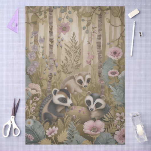 Große Wälder Crites Florals Decoupage Seidenpapier (Basteln)