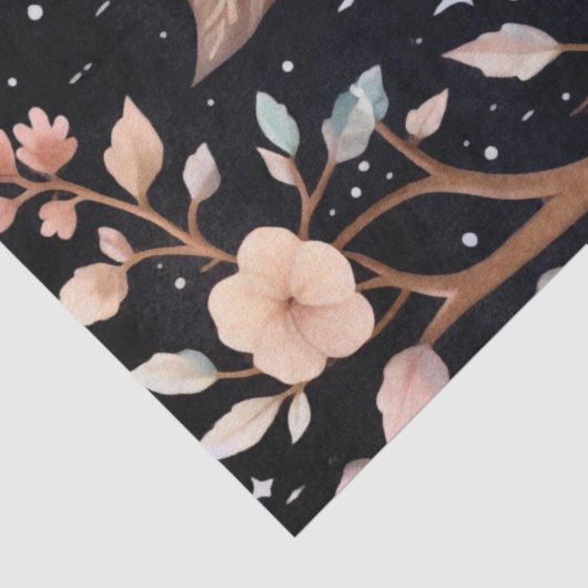 Große Waldhügel & Florals Dekoupage Seidenpapier (Ausschnitt)