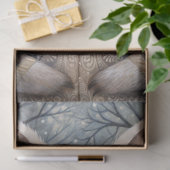 Große Waldkaninchen & Florals Dekoupage Seidenpapier (Geschenk)