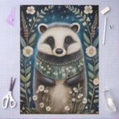 Große Waldkreatur Florals Dekoupage Seidenpapier (Basteln)