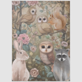 Große Waldkreaturen Blumenzauber Seidenpapier