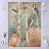 Große Waldtiere Decoupage Seidenpapier (Basteln)