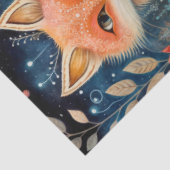 Große Waldtiere mit Blumenbeete Seidenpapier (Ausschnitt)