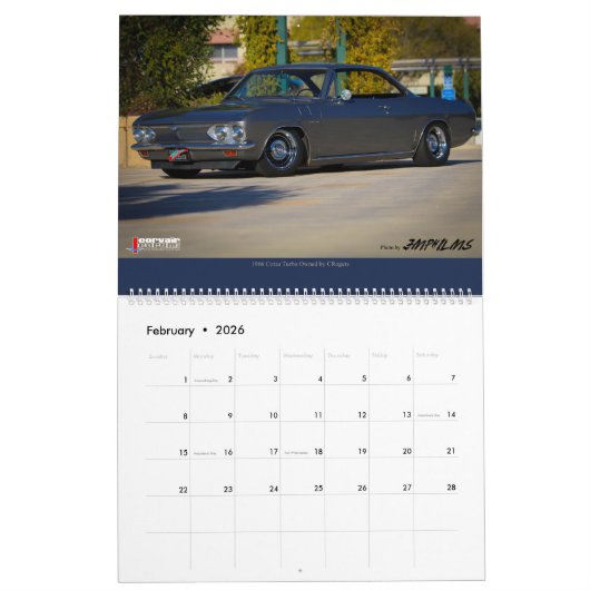 Große Wandkalender Corvair Forum-Sieger (Feb 2026)
