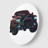 Große Wanduhr Dodge TRX Neon Truck (Winkel)