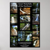 Große Wasserfälle des Nordost-Posters Poster (Vorne)