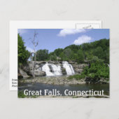 Große Wasserfälle Postkarte (Vorne/Hinten)