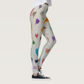 Große Wasserfarben-Herzen Leggings (Rechts)