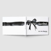 Große Wasserfarbenbraun Schwarz und Weiß Moderne H Gästebuch (Voll)