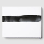 Große Wasserfarbenbraun Schwarz und Weiß Moderne H Gästebuch (Rückseite)