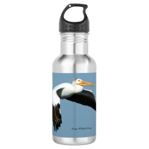 Große Wasserflasche des weißen Pelikans
