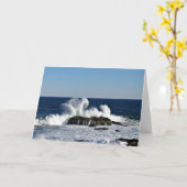 Große Wave Grußkarte, Bio-Angebot Karte (Gelbe Blume)