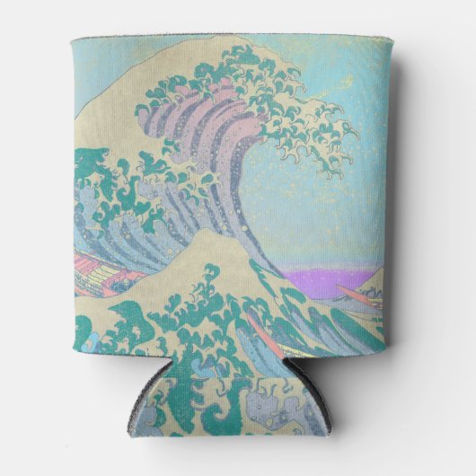 Große Wave Pastel kann kühler werden Dosenkühler (Vorderseite)