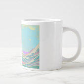 Große Wave Pastel Knochen China Tasse (Rechts)