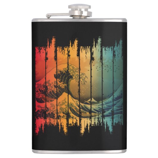 GROSSE WAVE VINTAG SUNSET KANAGAWA FLACHMANN (Vorderseite)