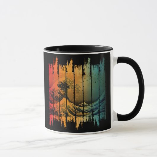 GROSSE WAVE VINTAG SUNSET KANAGAWA TASSE (Rechts)