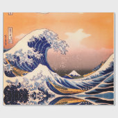 GROSSE WAVE VON KANAGAWA GESCHENKPAPIER (Flach)