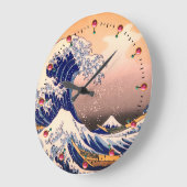 GROSSE WAVE VON KANAGAWA GROßE WANDUHR (Winkel)
