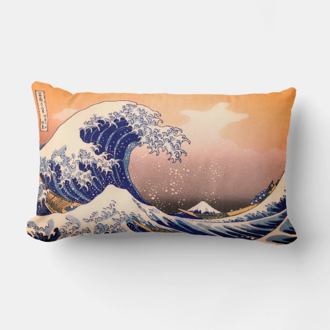 GROSSE WAVE VON KANAGAWA LENDENKISSEN (Vorderseite)