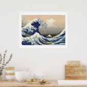 GROSSE WAVE VON KANAGAWA POSTER (Küche)