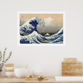 GROSSE WAVE VON KANAGAWA POSTER (Küche)