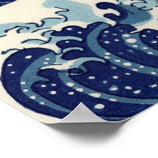 GROSSE WAVE VON KANAGAWA POSTER (Ecke)