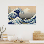 GROSSE WAVE VON KANAGAWA POSTER (Küche)