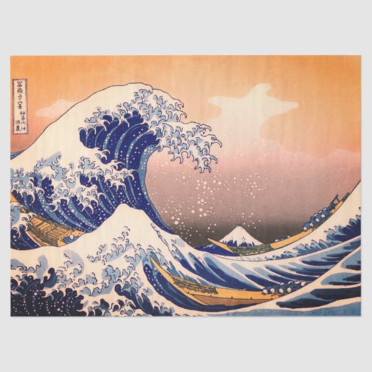 GROSSE WAVE VON KANAGAWA SEIDENPAPIER (Vorderseite)