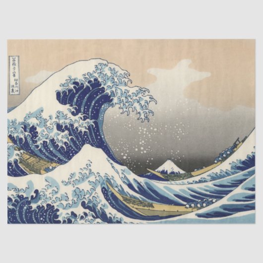 GROSSE WAVE VON KANAGAWA SEIDENPAPIER (Vorderseite)