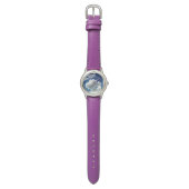 Große weiche Wolken Armbanduhr (Flach)