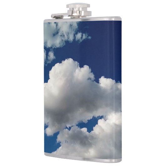 Große weiche Wolken Flachmann (Links)