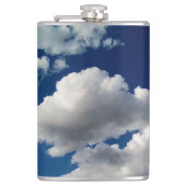 Große weiche Wolken Flachmann (Vorderseite)