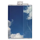 Große weiche Wolken Flachmann (Rückseite)