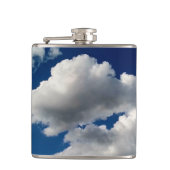 Große weiche Wolken Flachmann (Vorderseite)