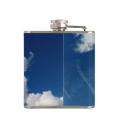 Große weiche Wolken Flachmann (Rückseite)