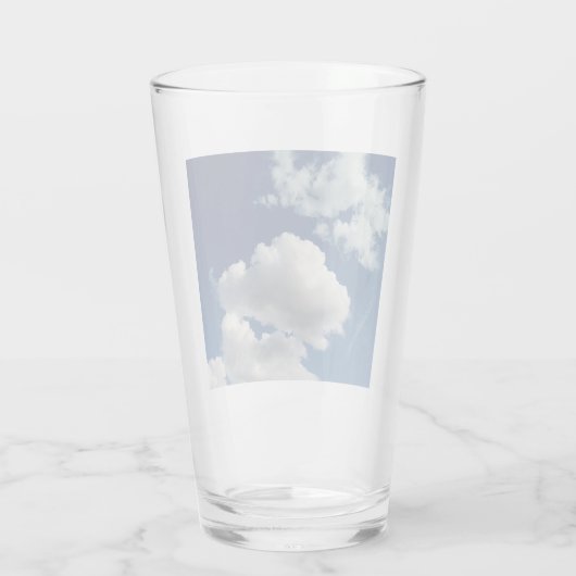 Große weiche Wolken Glas (Rückseite)