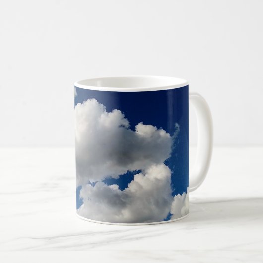 Große weiche Wolken Kaffeetasse (VorderseiteRechts)