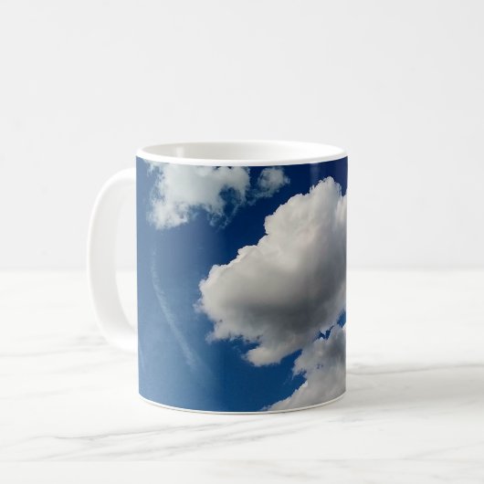 Große weiche Wolken Kaffeetasse (Vorderseite Links)