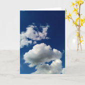 Große weiche Wolken Karte (Gelbe Blume)