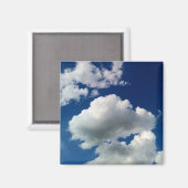 Große weiche Wolken Magnet (Vorderseite/Rückseite)