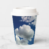 Große weiche Wolken Pappbecher (Rückseite)