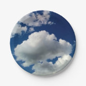 Große weiche Wolken Pappteller (Vorderseite)