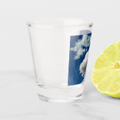 Große weiche Wolken Schnapsglas (Links)