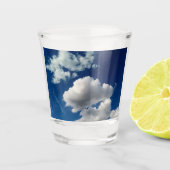 Große weiche Wolken Schnapsglas (Vorderseite)