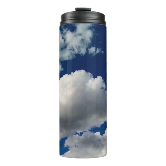 Große weiche Wolken Thermosbecher (Vorderseite)