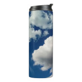 Große weiche Wolken Thermosbecher (Nach links gedreht)