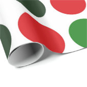Große weihnachtliche Polka-Dosen Packpapier (Rolleneckpunkt)