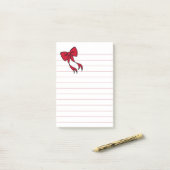 Große Weihnachts-Schleifen-Post-it-Notes-Geschenk Post-it Klebezettel (Auf Schreibtisch)